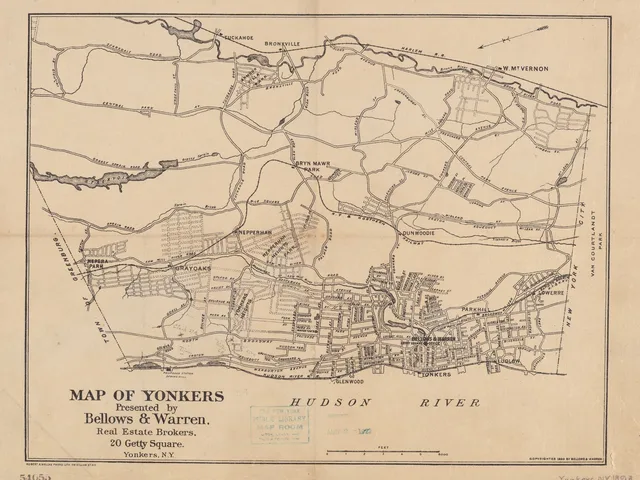 1893 map showing Park Hill in Yonkers.
