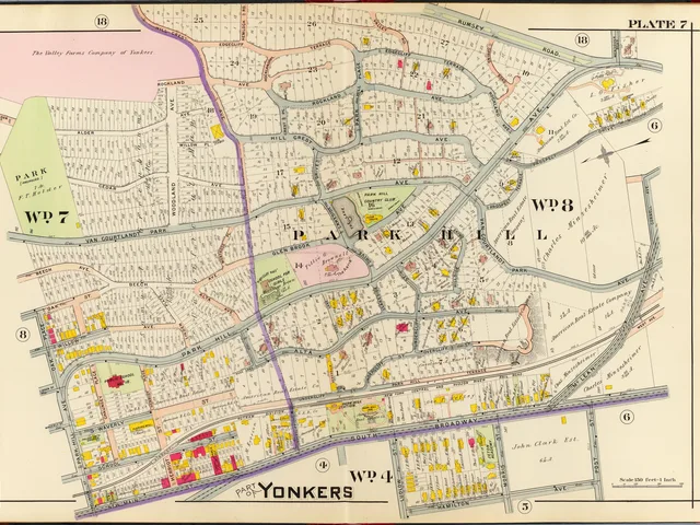 1907 atlas map showing the Park Hill area.