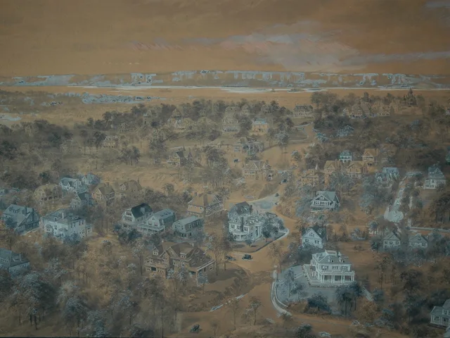 A Bird’s-Eye View of Park Hill-on-the-Hudson, Richard Rummell, 1908. Published in the New-York Tribune, June 14, 1908, p. 12.